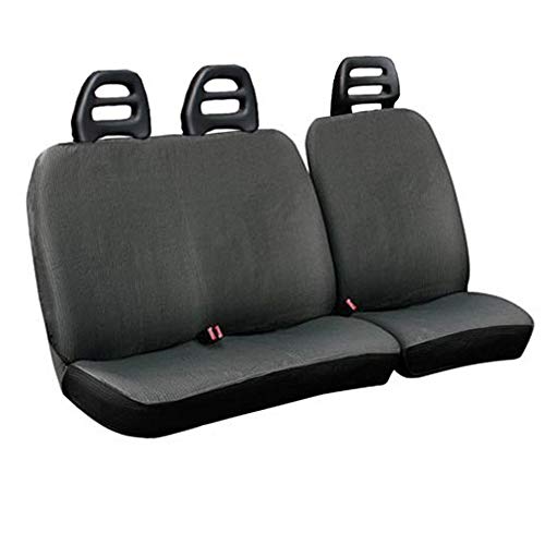 Lupex Shop C.B G Fundas para Asientos para Furgoneta, 3 plazas cinturón Bajo de Algodón Gris Compatibles para Nissan Trade Lupex Shop C.B G Fundas para Asientos para Furgoneta, 3 plazas cinturón Bajo de Algodón Gris Compatibles para Nissan Trade