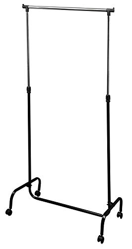 M Home EVE72 Perchero Metálico con Ruedas, Metal, Gris, 89.5 x 38 x 103-167 cm M Home EVE72 Perchero Metálico con Ruedas, Metal, Gris, 89.5 x 38 x 103-167 cm