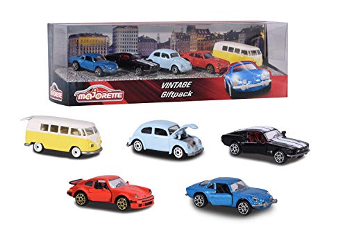 Majorette 212052013 - Set de regalo vintage, vehículos en miniatura, 7.5cm, 1 unidad, colores surtidos