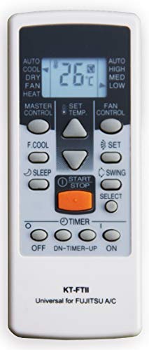 Mando a distancia para aire acondicionado, climatizador Fujitsu General aire acondicionado, bomba de calor, inverter compatible con todos los modelos Mando a distancia para aire acondicionado, climatizador Fujitsu General aire acondicionado, bomba de calor, inverter compatible con todos los modelos