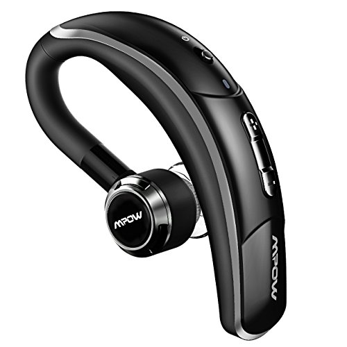 Manos Libres Bluetooth Auricular, Mpow Auriculares Bluetooth 4.1 EDR,Auricular Bluetooth Telefono con Cancelación de Ruido, Auriculares Inalámbricos para iOS Android Coche Oficina, Negro