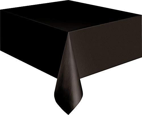 Mantel de Plástico - 2,74 m x 1,37 m - Negro