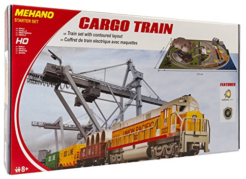 Mehano T113 - Juego de tren eléctrico y paisaje industrial de plástico, escala H0