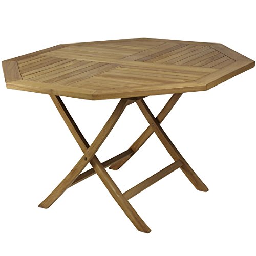Mesa Plegable Octogonal de TECA 120X75cm. Mesa Plegable Octogonal de TECA 120X75cm.