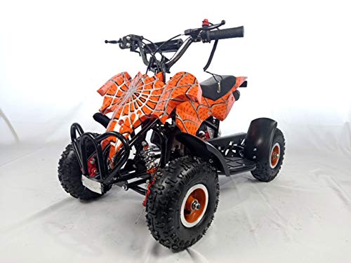 Mini quad de gasolina con motor de 49cc de 2 tiempos -ATV23 MURCIELAGO. / Mini quad para niños de 5 a 12 años/miniquad infantil (NARANJA)