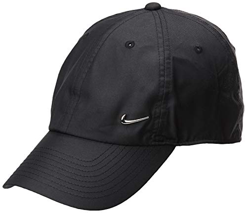 Nike U Nk H86 Cap Metal Swoosh Hat, Unisex Adulto, Negro (Black/Metallic Silver), Talla única Nike U Nk H86 Cap Metal Swoosh Hat, Unisex Adulto, Negro (Black/Metallic Silver), Talla única