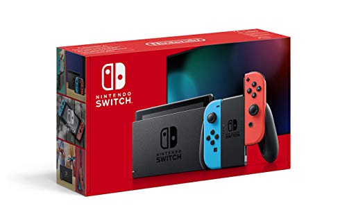 Nintendo Switch - Consola Estándar, Color Azul Neón/Rojo Neón (Modelo 2019) Nintendo Switch - Consola Estándar, Color Azul Neón/Rojo Neón (Modelo 2019)