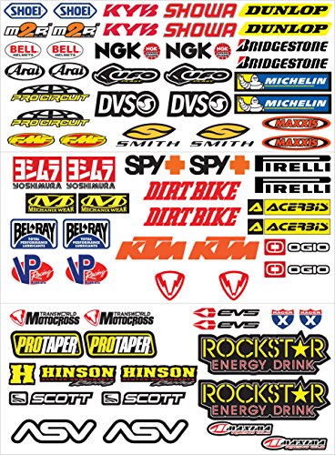 Oferta de juego de autoadhesivos para moto Motocross, panel completo, 73 unidades Oferta de juego de autoadhesivos para moto Motocross, panel completo, 73 unidades