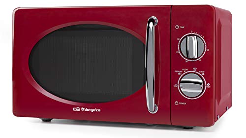 Orbegozo MI 2020 - Microondas con 20 litros de capacidad, 6 niveles de potencia, temporizador hasta 30 minutos, diseño vintage, 700 W de potencia Orbegozo MI 2020 - Microondas con 20 litros de capacidad, 6 niveles de potencia, temporizador hasta 30 minutos, diseño vintage, 700 W de potencia