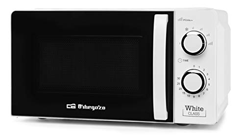 Orbegozo MI 2115 - Microondas con 20 Litros de Capacidad, 6 Niveles de Funcionamiento, Temporizador hasta 30 Minutos, 700 W de Potencia, Blanco