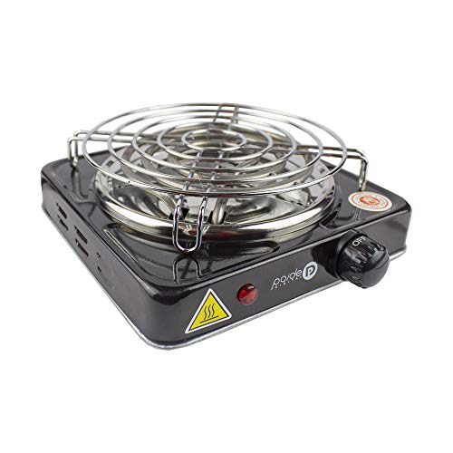 PAIDE P DIGITAL Cocina eléctrica con reijlla para cachimba Shisha Hookah Camping para cocinar carbón (Negro)