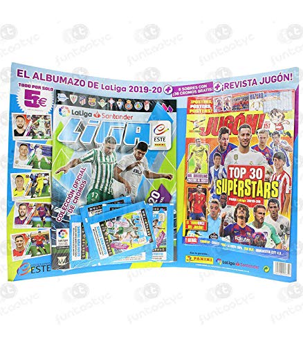 Panini Album + 6 Sobres + Revista JUGON Liga Este 2019 2020 LA Liga