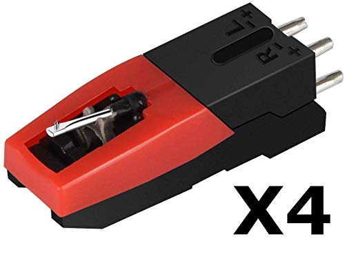 Paquete de 4 Agujas Tocadiscos,Universal Recambio de Agujas para Tornamesa Crosley Technics Philips Auna Jensen - Con fonocaptor Paquete de 4 Agujas Tocadiscos,Universal Recambio de Agujas para Tornamesa Crosley Technics Philips Auna Jensen - Con fonocaptor
