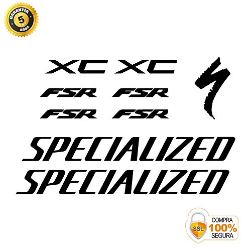 Pegatinas para Bici - Sticker Decorativo Bicicleta - Juego de Adhesivos en Vinilo para Bici Specialized XC FSR Pegatina Cuadro Bici