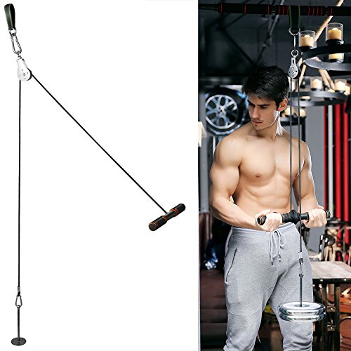 PELLOR Accesorio de Entrenamiento para Antebrazos, Ejercitador de la Mano, Entrenador de Resistencia de Rodillos Equipo para Ejercicios de Entrenamiento de Fuerza con Brazos y Cuerdas PELLOR Accesorio de Entrenamiento para Antebrazos, Ejercitador de la Mano, Entrenador de Resistencia de Rodillos Equipo para Ejercicios de Entrenamiento de Fuerza con Brazos y Cuerdas