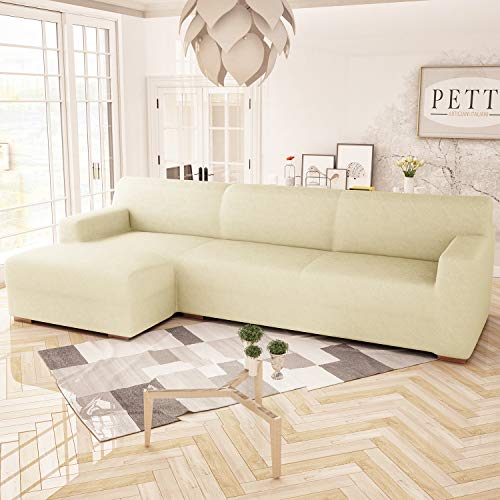 PETTI Artigiani Italiani  Funda Chaise Longue, Funda Sofa Chaise Longue, Funda Elástica , 100% Made in Italy Funda Chaise Longue Brazo Derecho (Visto Desde Sentado), Funda Chaise Longue 250 (3 Plazas)