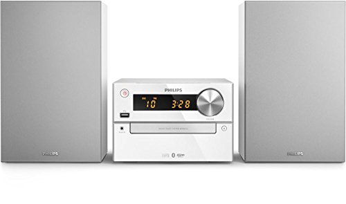 Philips BTM2312/12 Home Audio Micro System 15W Plata Sistema de Audio para el hogar - Microcadena (Home Audio Micro System, Plata, 1 Discos, Bandeja, 15 W, 7,62 cm)