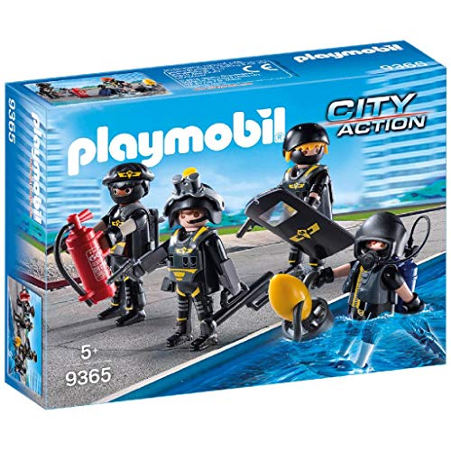 PLAYMOBIL- Equipo de Las Fuerzas Especiales Juguete, Multicolor, única (geobra Brandstätter 9365)