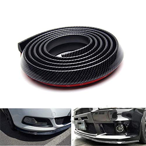 Protector de Parachoques,CompraFun Coche Alerón Labio Delantero Carbono Fibra 2.5M Universal Protector Pegatina de Parachoques Lip Bumper Falda de Coche Fuerte Pegajoso (Negro+Plata) Protector de Parachoques,CompraFun Coche Alerón Labio Delantero Carbono Fibra 2.5M Universal Protector Pegatina de Parachoques Lip Bumper Falda de Coche Fuerte Pegajoso (Negro+Plata)