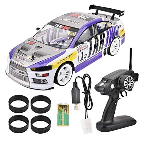 RC Drift Car Toy, 1/10 4WD Control Remoto Drift Coche RC Racing Car Modelo Vehículo de Juguete, con USB Cable RC Drift Car Toy, 1/10 4WD Control Remoto Drift Coche RC Racing Car Modelo Vehículo de Juguete, con USB Cable