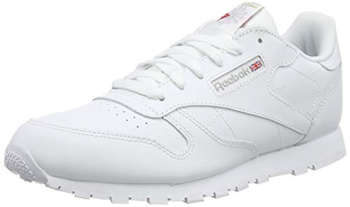 Reebok Classic Leather, Zapatillas de Running Niños, Blanco (White), 37 EU Reebok Classic Leather, Zapatillas de Running Niños, Blanco (White), 37 EU