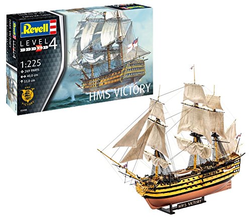Revell Revell-05408 Maqueta H.M.S. Victory, Kit Modello, Escala 1:225 (5408) (05408), Multicolor Revell Revell-05408 Maqueta H.M.S. Victory, Kit Modello, Escala 1:225 (5408) (05408), Multicolor