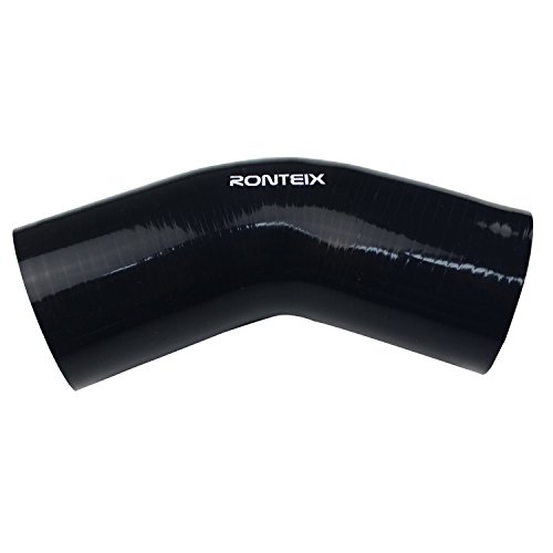 Ronteix - Codo de silicona universal de alto rendimiento de 45 grados para manguera de radiador Ronteix - Codo de silicona universal de alto rendimiento de 45 grados para manguera de radiador
