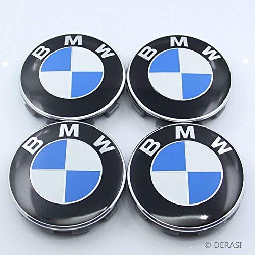 Searlleng 4 Piezas 68 mm Centro tapacubos para BMW – Aplicable a Todos los Modelos de BMW