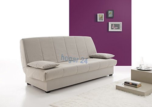 Sofa Cama Clic CLAC con ARCÓN DE ALMACENAJE Gris