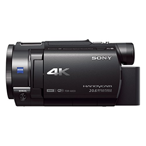 Sony Handycam FDR-AX33 4KUHD - Videocámara (pantalla de 3", zoom óptico 10x, estabilizador óptico), negro Sony Handycam FDR-AX33 4KUHD - Videocámara (pantalla de 3", zoom óptico 10x, estabilizador óptico), negro