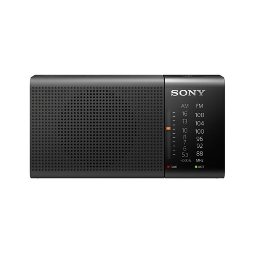 Sony ICF-P36 - Radio analógico portátil FM/AM, negro, 13.15 x 6.95 x 4.35 cm