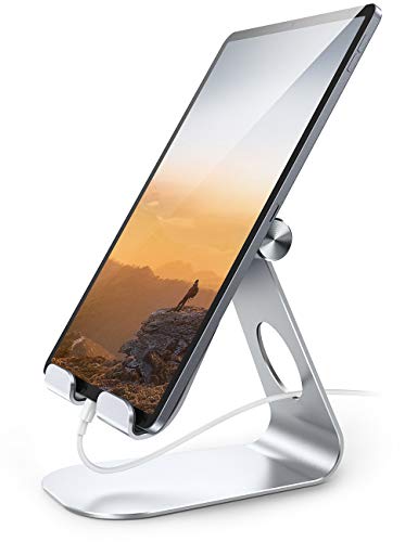 Soporte Tablet, Lamicall Multiángulo Soporte Tablet : Soporte Base Ajustable para Tablets para Pad 2018 Pro 10.5 / 9.7 / 12.9, Pad mini 2 3 4, Pad Air, Air 2, Samsung Tab, Otras Tablets - Plata Soporte Tablet, Lamicall Multiángulo Soporte Tablet : Soporte Base Ajustable para Tablets para Pad 2018 Pro 10.5 / 9.7 / 12.9, Pad mini 2 3 4, Pad Air, Air 2, Samsung Tab, Otras Tablets - Plata
