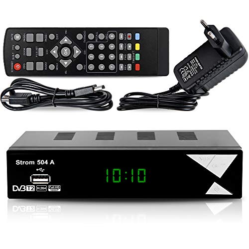 Strom 504 Decodificador Digital Terrestre – TDT / DVB T2 / Full HD / HDMI / Receptor TV / USB / H.265 HEVC / TDT Television / DVB-T2 / 4K Strom 504 Decodificador Digital Terrestre – TDT / DVB T2 / Full HD / HDMI / Receptor TV / USB / H.265 HEVC / TDT Television / DVB-T2 / 4K