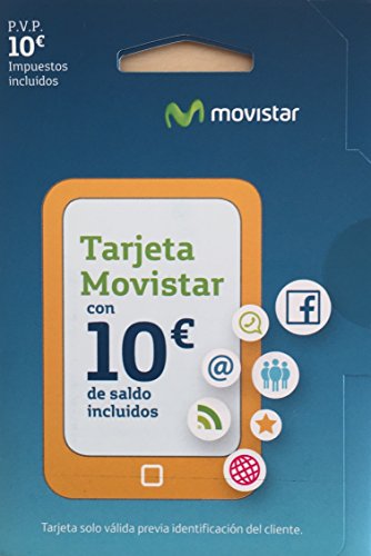 Tarjeta SIM Movistar Prepago con 10 € de saldo