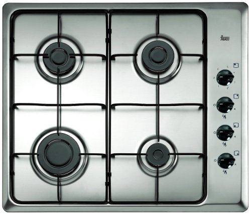 Teka 40229080 hobs - Placa (Incorporado, Gas, Acero inoxidable, Giratorio, Arriba a la izquierda, 7500W)