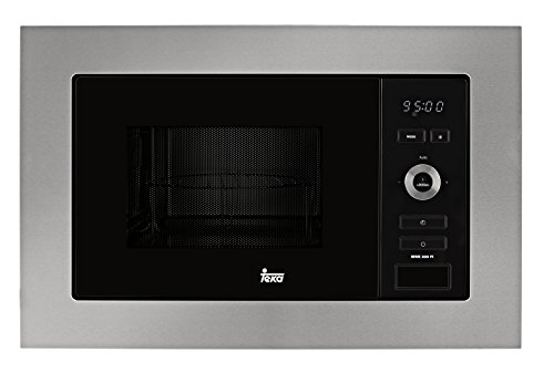 Teka Integración | Modelo MWE 225 FI | Microondas con Grill |Capacidad de 20 litros | 5 Niveles de Potencia | 800 W | Color: Acero Inoxidable y Cristal, 1250, Gris y negro