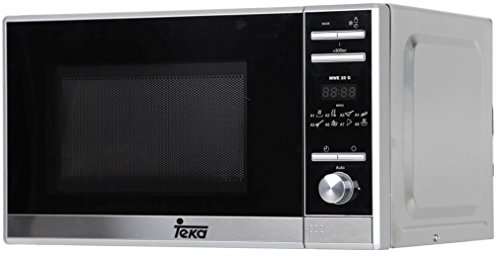 Teka MWE 225 G Microondas de libre instalación con grill y 8 menús de acceso directo, Acero inoxidable, 1050 W, 20 litros Teka MWE 225 G Microondas de libre instalación con grill y 8 menús de acceso directo, Acero inoxidable, 1050 W, 20 litros