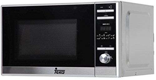 Teka MWE 225 G Microondas de libre instalación con grill y 8 menús de acceso directo, Acero inoxidable, 1050 W, 20 litros