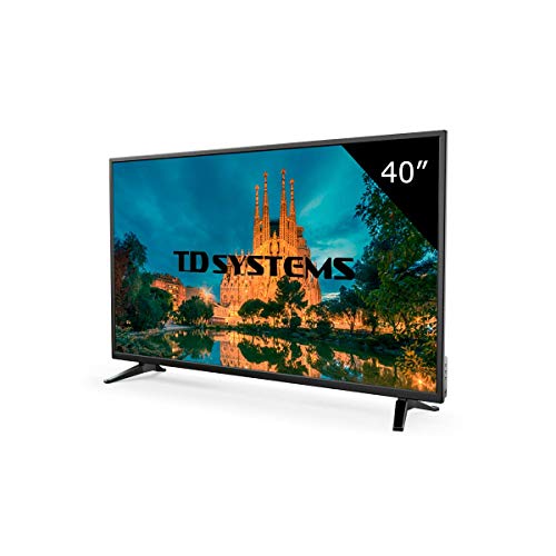 Televisor Led 40 Pulgadas Full HD, TD Systems K40DLM7F. Resolución 1920 x 1080, 3X HDMI, VGA, USB Reproductor y Grabador.