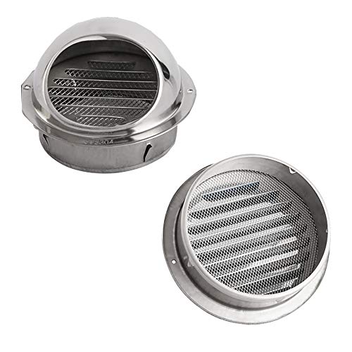 TONGXU Rejilla de Ventilación Redonda de Acero Inoxidable Salida de Aire 100mm TONGXU Rejilla de Ventilación Redonda de Acero Inoxidable Salida de Aire 100mm
