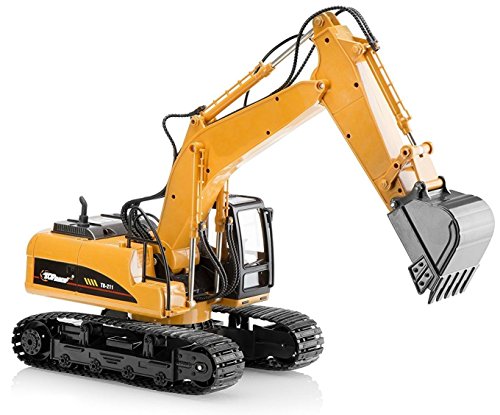 Top Race Metal Die Cast Excavator Construction Tractor de construcción, Juguete de excavadora con - Pala de metal - TR-211D Top Race Metal Die Cast Excavator Construction Tractor de construcción, Juguete de excavadora con - Pala de metal - TR-211D