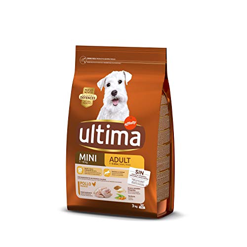 ultima Pienso para Perros Mini Adultos con Pollo y Arroz - 3 kg ultima Pienso para Perros Mini Adultos con Pollo y Arroz - 3 kg