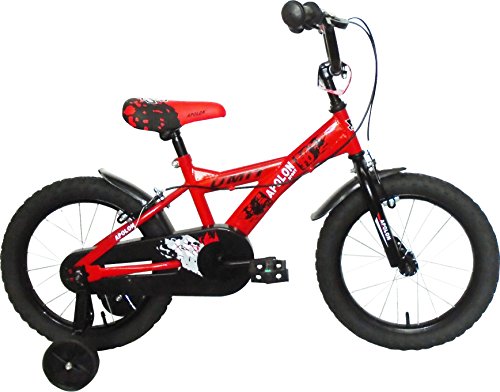 Umit J1650 Bicicleta Infantil, Niños, Rojo/Negro, 16"