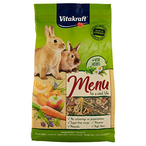 Vitakraft 1571260031 - Menu Aroma para Conejos Enanos 3 kg