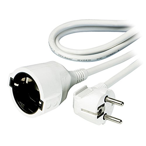 Vivanco SKV 5 W - Cable alargador (5 metros), blanco