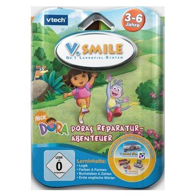 VTech V. Smile Motion 80-084024 Dora - Videojuego educativo, Dora la exploradora (de 3 a 6 años) [importado de Alemania]