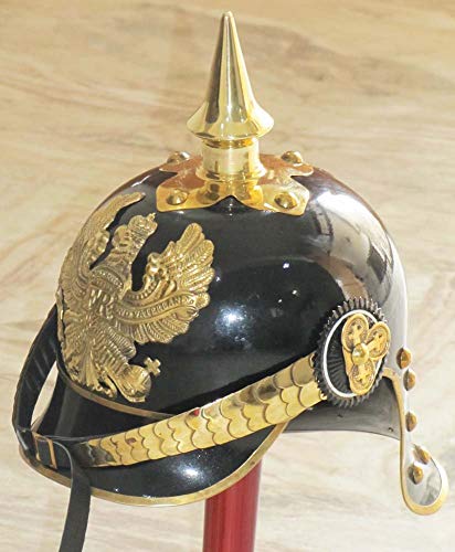 WWI&II casco alemán prusiano, casco de latón