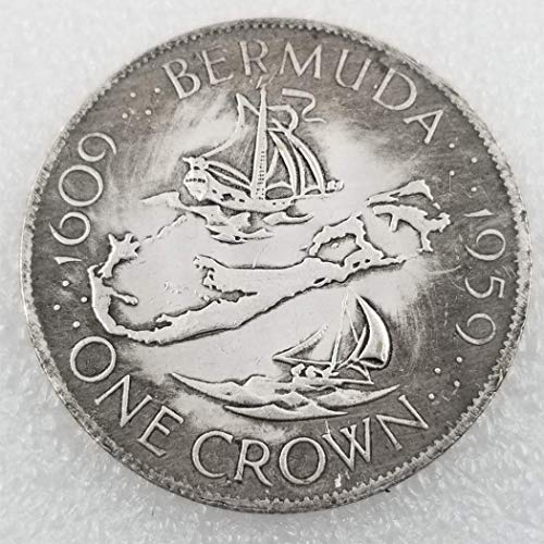 YunBest 1959 Monedas Antiguas del Reino Unido – Colección de Monedas británicas Antiguas de Plata Antigua – Moneda de Reino Unido Elizabeth II – sin Circular/Estado Coleccionable BestShop