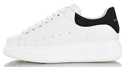 Zapatillas Gimnasia Blanca Calzado Deportivo Deportivos de Moda Zapatos Alexander Sneakers para Mujer Hombre (White, Numeric_33)