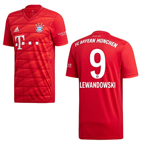 adidas - Camiseta de fútbol del Bayern de Múnich (Primera equipación, 2020), diseño de Lewandowski 9, 176